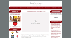 Desktop Screenshot of anticancerbook.com